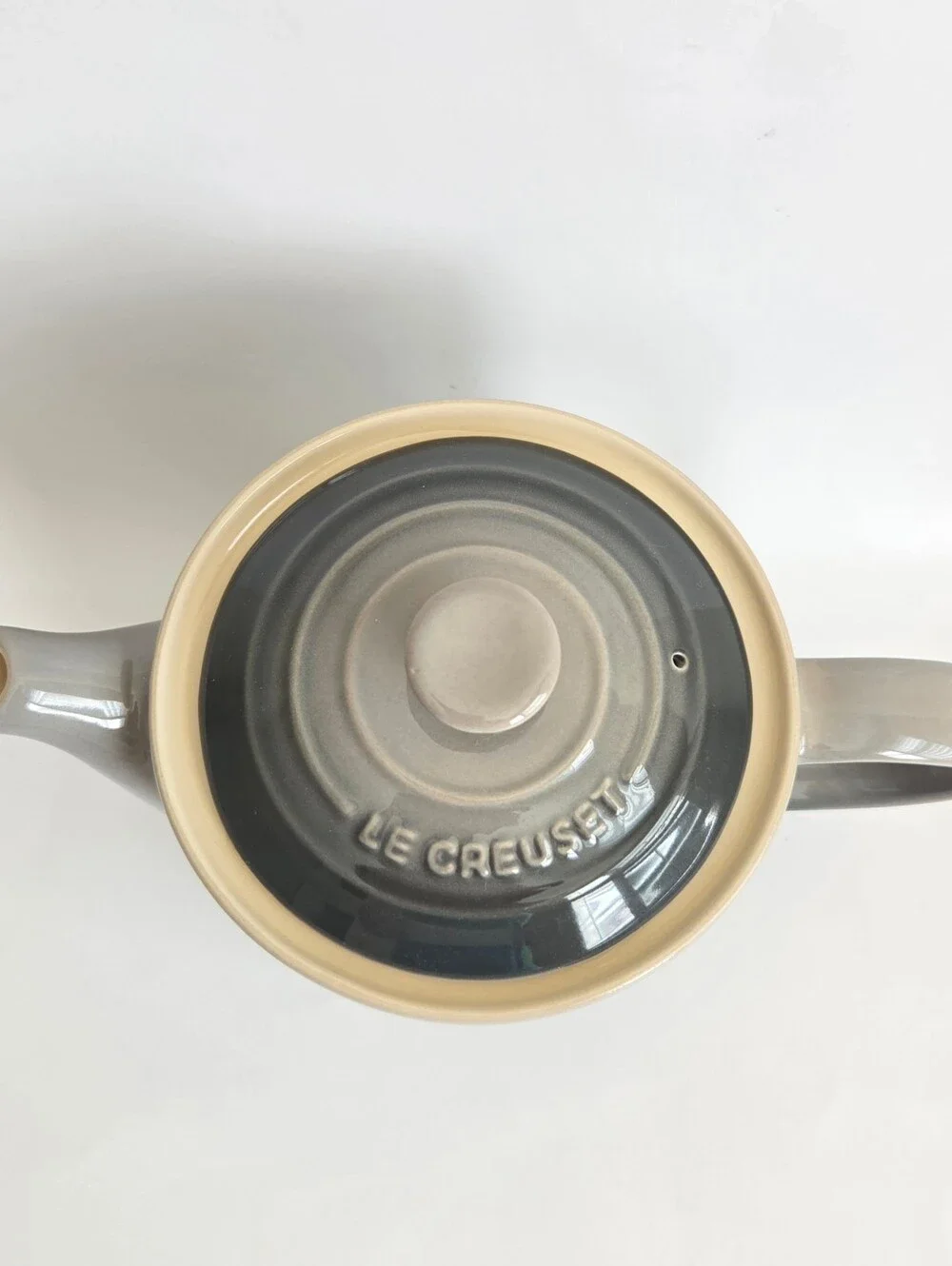 Le Creuset Grand Teapot 1.3 Liter FLINT GRAY Stoneware 2nd Choice
